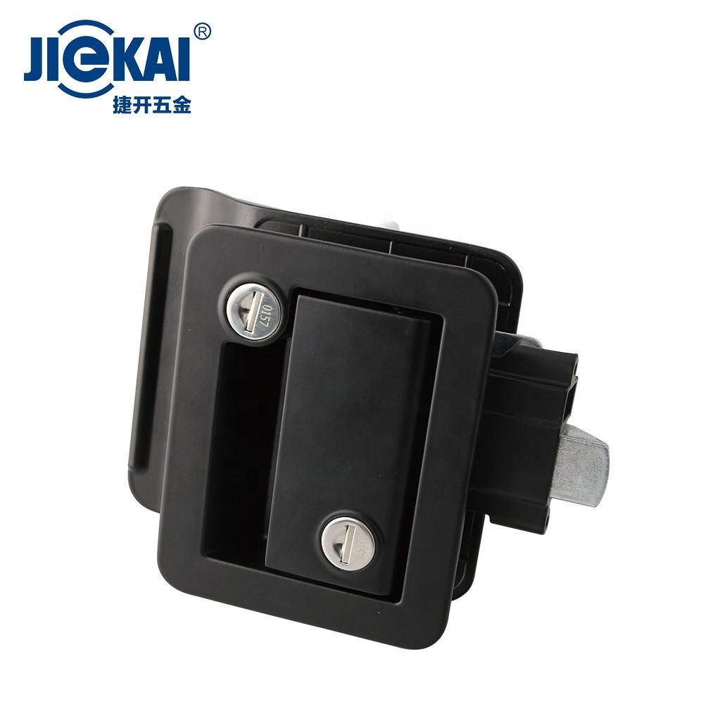 JieKai MB418 Black Aluminum Motorhome Door Lock for RV Camper Trailer Security